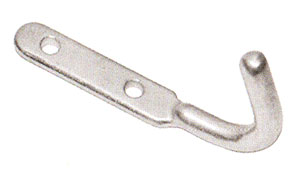 Rope Hook - Bolt-On In Zinc Plated Finish