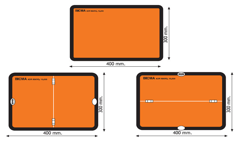 Standard & Folding Haz Chem Boards Large A.D.R. 400MM X 300MM