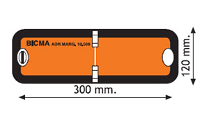 Standard & Folding Haz Chem Board Small A.D.R. 300MM X 120MM