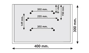 Panel Holder for Large Standard Haz Chem Board 400MM X 300MM
