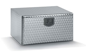 Bawer L500 x H350 x D400mm Stainless Steel Toolbox - Flowered Finish with Europlex Lock