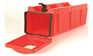 Red Top Loading Fire Extinguisher Box