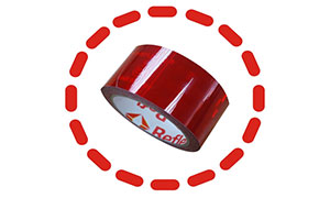 REFLEXITE ECE104 Red Reflective Tape, Tanker Stickers
