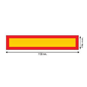 Trailer Marker Board Rear Reflecting & Fluorescent REG ECE70 1130MM X 196MM