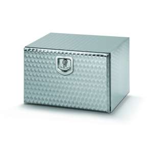 Bawer L600 x H400 x D500mm Stainless Steel toolbox - Flowered Finish with S/S Lock