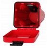 Red Sliden Top Loading Plastic Fire Extinguisher Box with window - view 2