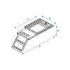 Takler Galvanised Platform Access Ladders - view 2