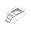 Takler Galvanised Platform Access Ladders - view 2