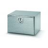 Bawer L500 x H350 x D400mm Stainless Steel toolbox - Flowered Finish with S/S Lock - view 1